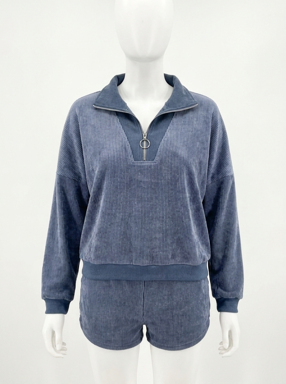 NEW MABLE lohan pull over loungewear set in blue